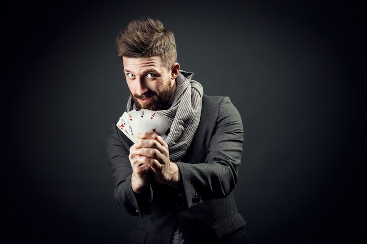 Meja high roller ceritajudi bernuansa biru